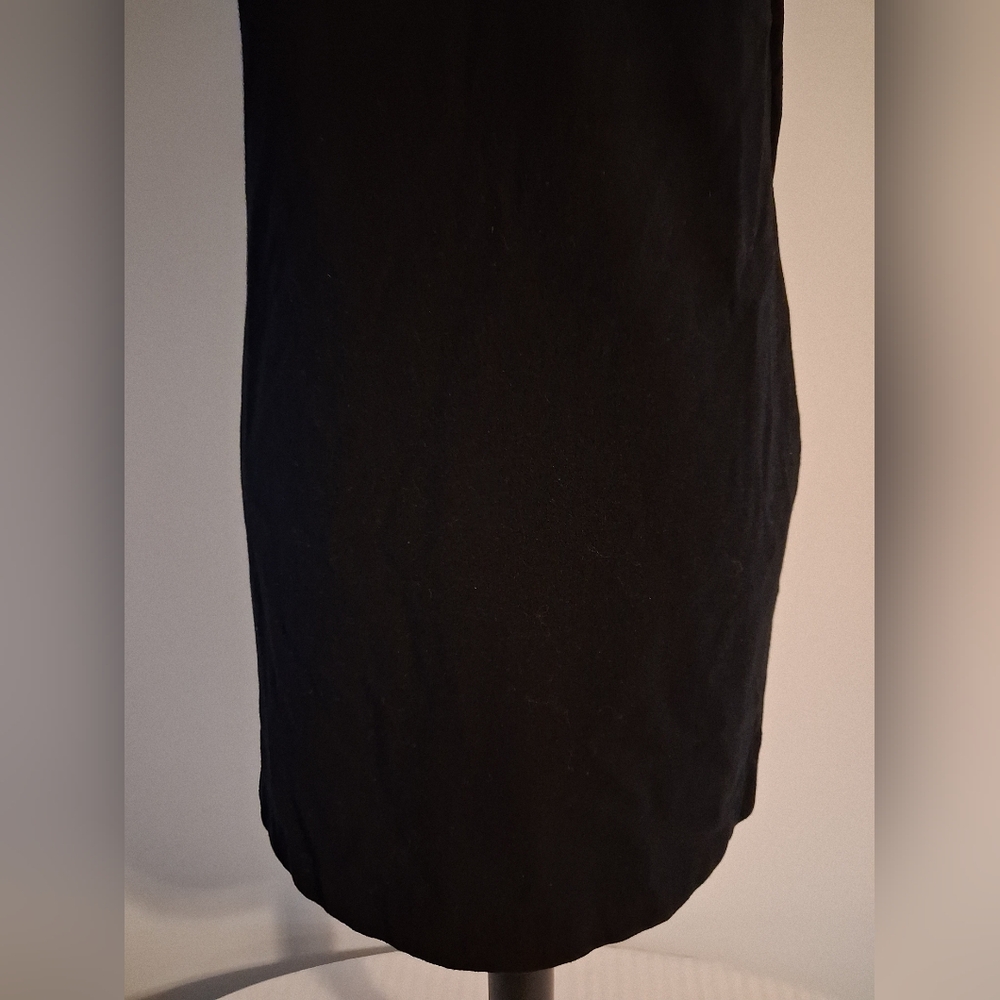 Free People Embroidered Black Sleeveless Mini Dress Size Med - Picture 7 of 13
